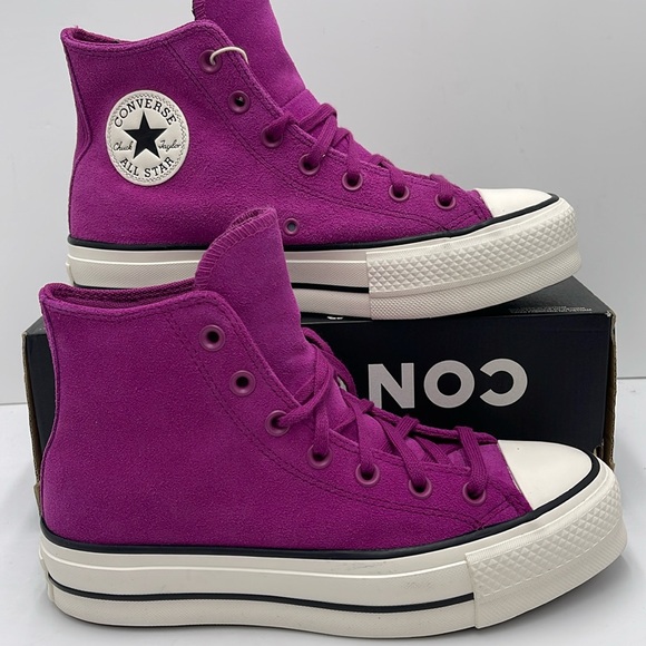 Converse WMNS CTAS LIFT HI
QUANTUM VIOLET/EGRET/BLACK A11143C Platforms Sneakers - Picture 3 of 16